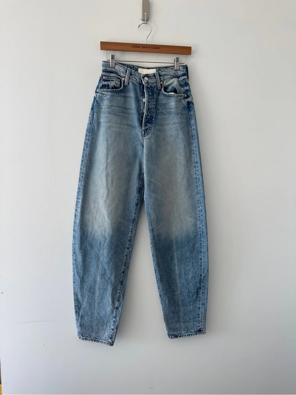 MOTHER Fangirl Button Skimp Jeans in Blinded By The Light 25